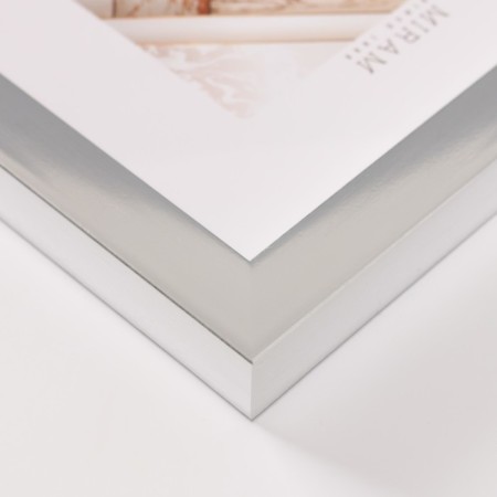 Photo frame Plastic "Gallery" 15x15 cm silver (plastic screen)-3