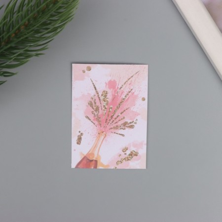 Postcard with seeds "grow itself" "champagne" 5*7cm