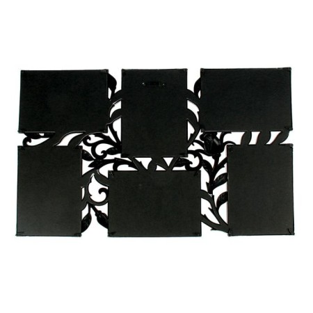 Photo frame plastic in 6 photos 10x15 cm "Bud" silver 52x32 cm-3