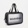 Cosmetic bag with lightning, black color
