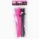 Cocktail tubes 18+ Black and pink mix 6pcs