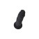 Anal phallimitator A-Toys Arkn, silicone, black color, 14 cm