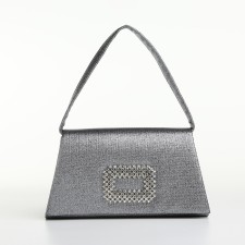 Women's bag on magnet, gray color