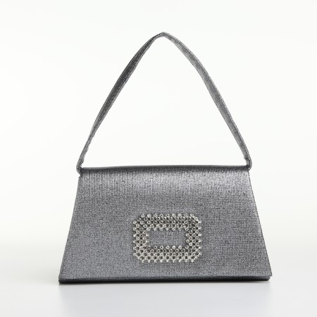 Women's bag on magnet, gray color