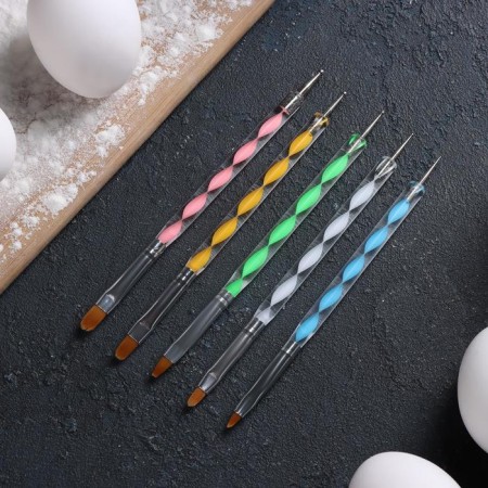Set of confectionery brushes for decoration, 5 pcs