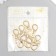 The basis for the armor carbine metal gold set is 10pcs 1.5x3 cm