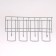 Nasten umbrella stand, with hooks, metal, 7 × 12 × 26 cm, white
