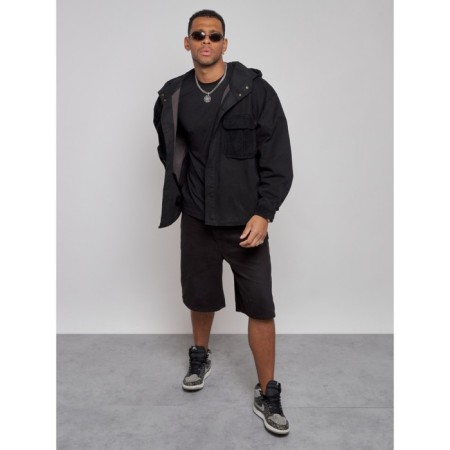 Jeaning jacket men's, size 48, black color-9