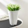 Pot for flowers "Rose", 2 l, d = 14 cm, white color