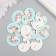 Buttons wood for creativity 2 punctures "Bear for a month" set of 15 pcs 2.8x3.4 cm