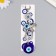 Suspension from the evil eye "Elephant with Flower" 16.5 cm