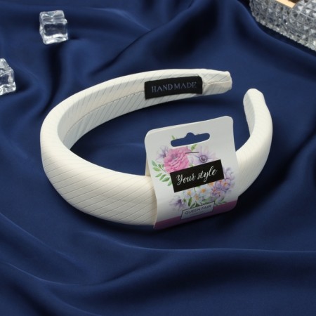 Joyce hair rim 3 cm, milk-1