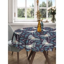 The tablecloth “Moths in the night”, round, Saten, d = 150 cm