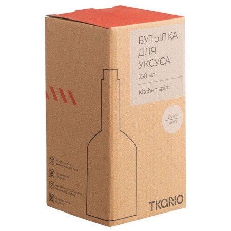A bottle for vinegar TKANO Kitchen Spirit, 250 ml, white color-6