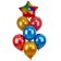 Set of balls "heart. Gradient ”, latex, foil set 7 pcs.