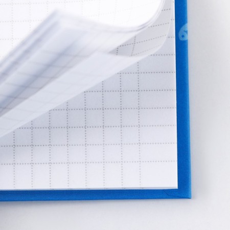 Notepad in solid cover A7, 64 liters "cat on a blue background"-2