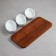 Menzhitsa "Marine", 3 pcs: 200 ml, wooden base, porcelain, Iran