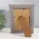 Photo frame plastic 10x15 cm "Weaving beige" Inner silver stroke 20x15 cm