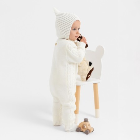 Knitted Knitty Children's Minaku, white color, height 68-74 cm-7
