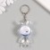 Light light on the ring "Bunny-cosmonaut" blue, flashes LR41x3 pcs 2x4x7 cm