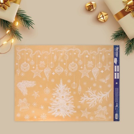 Window sticker "Bright holiday", reusable, 50 x 70 cm, New Year-1