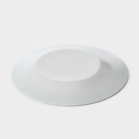 Glass plate "Focus", d = 19.5 cm, blue color-2