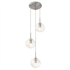 Светильник подвесной Citilux «Томми» CL102031, 33х33х35 см, 3х40Вт, E14, цвет серый