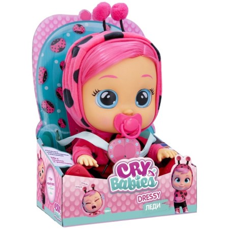 Interactive crying doll "Lady Dressy", edge Babies, 30 cm