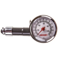 SkyWay pressure gauge, 7.5 atm, in a metal case, in a plastic case