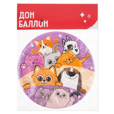 Plates (7 ’’/18 cm) dogs of dogs, 6 pcs.-1