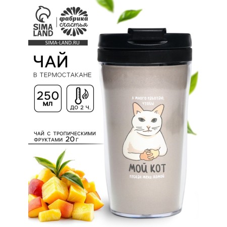 Tea 20 grams in a thermostat 250 mm "My cat meme"