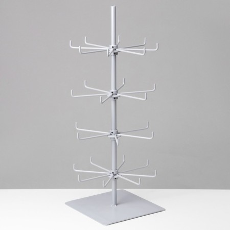 Вертушка, 2 яруса 8 крючков, 2 яруса 16 крючков, 18,5×18,5×51, цвет серый-3