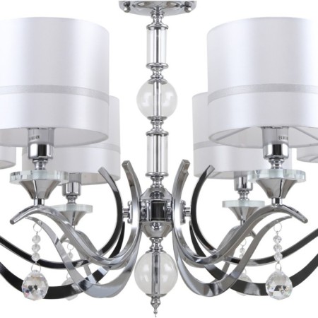 Suspended chandelier Flippe 6xe14 40w, size 72x72x53-110 cm, color chromium-2