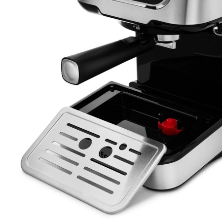 Coffee machine KitFort KT-765, Rozhkaya, 1100 watts, 1.5 l, cappuccino, silver-6