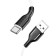 Cable Borofone BX63, Type -C - USB, 3 A, 1 m, tPE braid, white