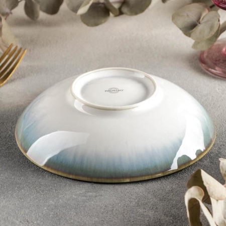 Porcelain salad Magistro "Paveti", 0.38 l, d = 16.5 cm, blue color-2