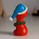 Souvenir Polystone "Snake Red in a blue hat and New Year's wreath" 5x4x8.5 cm