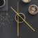 Bacchette sushi sticks, length 21 cm, gold color