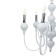 Bergamamo chandelier 6he14 40w is white-chromium 60x60x97 cm