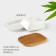 Porcelain oil on the bamboo stand Bellatenero, 320 ml, white color