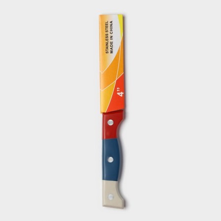 Knife for vegetables kitchen shade "Tricolor", blade 8.5 cm-3