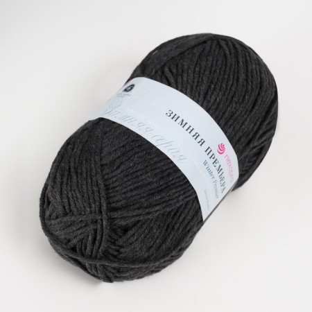 Yarn "Winter Premiere" 50% Merinos. Sure, 50% acrylic volume 150m/100g (435-anthracite)-1