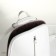 City backpack of artificial leather with lightning, white color