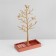 Tree stand with a place for storage, 19 × 8 × 33 cm, color pink-gold