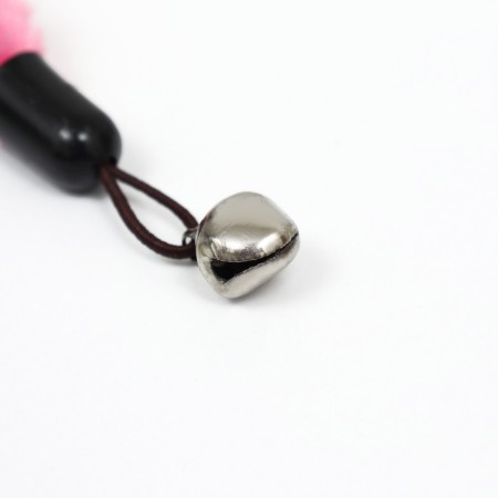 Toiner-toy for cats "snake", with a bell, pink-3