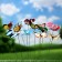 Skewer luminous "Vaisy butterfly" 6.5x25cm, set 12pcs, mix