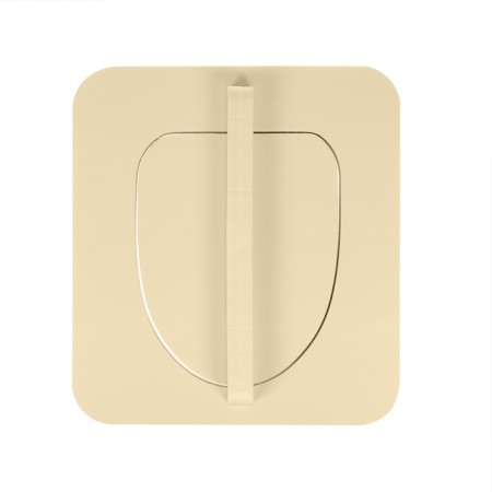 Silent toilet seat, 38 × 44 cm, with a lid, economy, polystyrene foam-9
