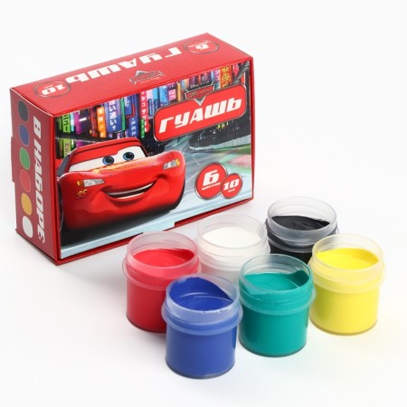 Gouache 6 colors of 10 ml, wheelbarrows-1