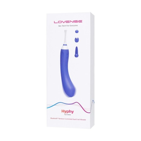 Lovence Hyphy vibrator with clitoral stimulant, silicone, purple, 21.6 cm-13