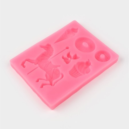 Mold "Entertainment Park", silicone, 10.5 × 8.3 × 1 cm, color mix-1